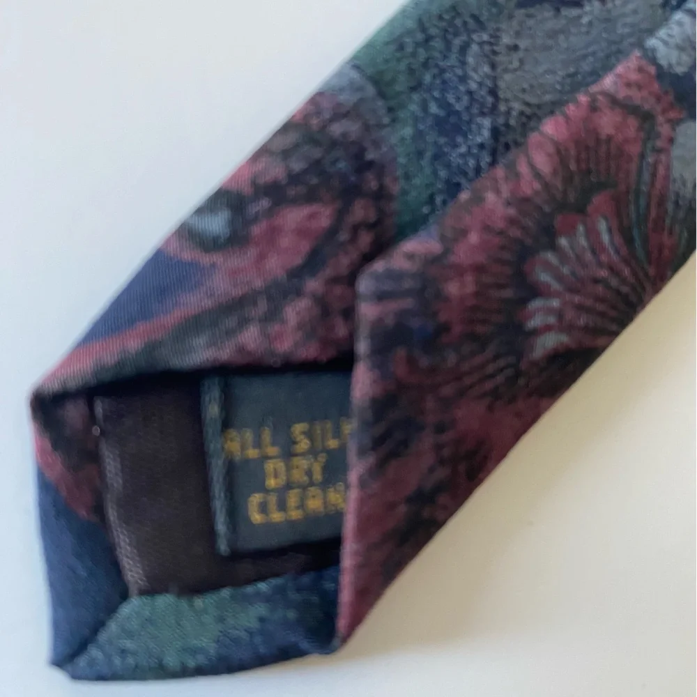 Karl Lagerfeld,  100% Silk Paisley Floral Neck Tie